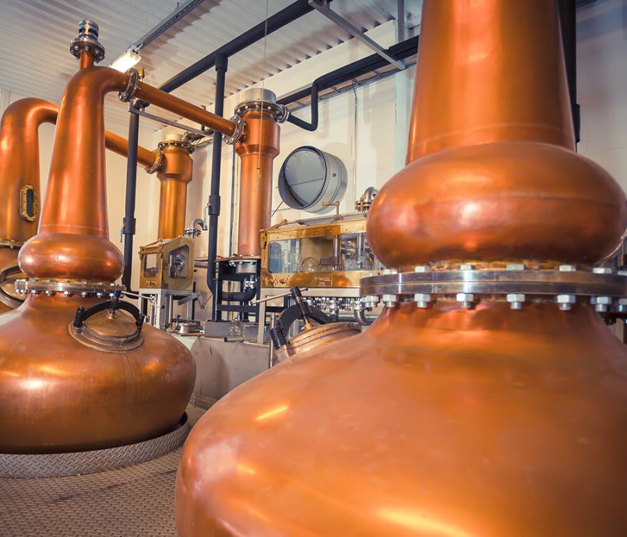 A picture of the whiskey distillery of Teerenpeli.